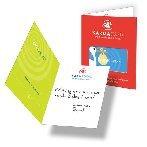 Karma Card Greeting Card Baby Karma Boy